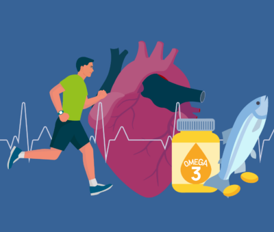 Grafische Darstellung der Bedeutung von Omega-3-Fettsäuren auf die Herzgesundheit